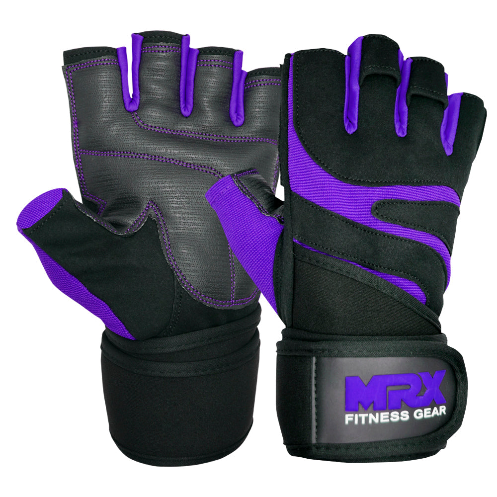 MRX Weight Lifting Gloves Gym Workout Training Bodybuilding Wrist Strap